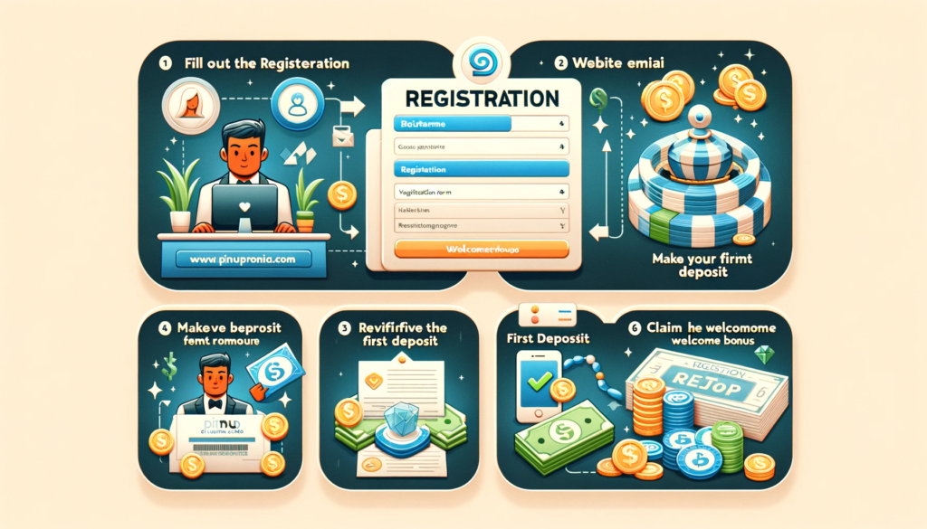 Registration process at Pinup online casino